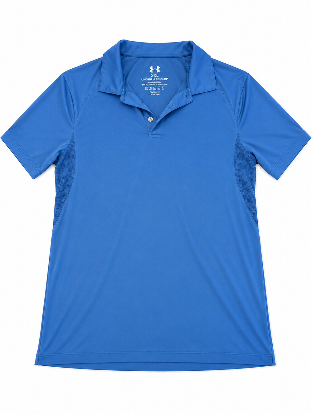 Under Armour Men's Blue Short Sleeve Athletic Golf Polo Shirt Size XXL